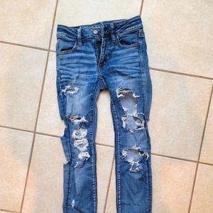 AMERICAN EAGLE | Distressed jeggings | 00